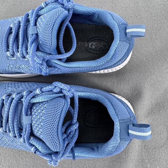 Orthofeet Orthopedic Knit Coral Sneakers Womens 9 2E X Wide Blue 984 Walking - Picture 3 of 9